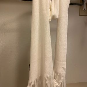 BCBG white scarf